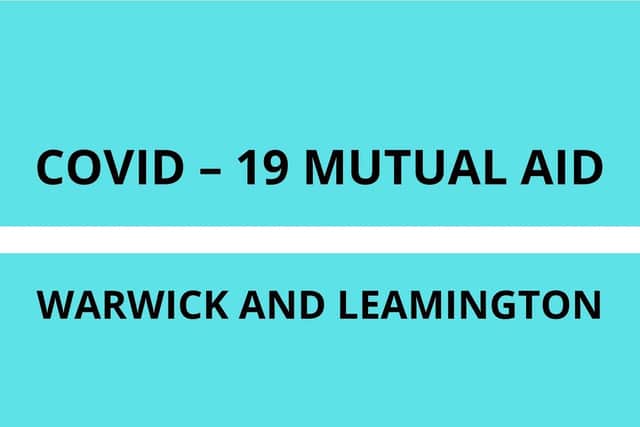 The 'Warwick and Leamington COVID-19 Help Group' logo by the 'Warwick and Leamington COVID-19 Help Group'