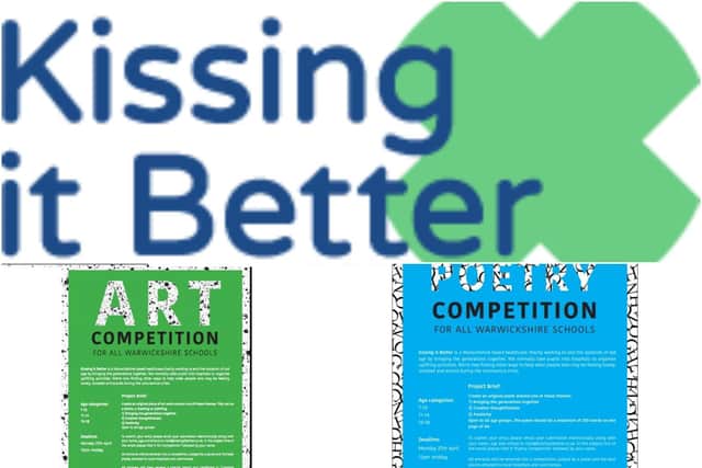 Kissing it Better is holding two competitions for school pupils in Warwickshire. Photos supplied