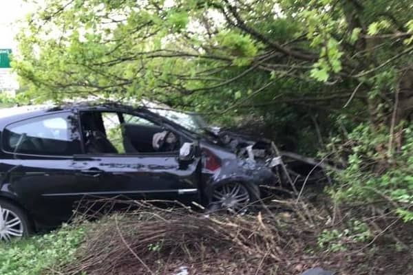 Emergency services were called out to an RTC in Southam. Photo by Southam Fire Station