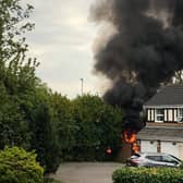 Neighbours saw flames