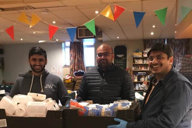 Leamington Ahmadiyya Muslim Association members delivering much needed food and other supplies during the Covid-19 pandemic.