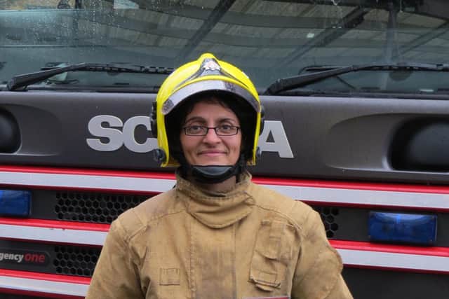 Alison Insley in her firefighter uniform. Photo supplied