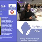 By Your Side's poster with Leanne Howlett when she won the West Midlands Mental Health Star 2020 for Coventry and Warwickshire at the West Midlands Combined Authority Awards. Photos supplied