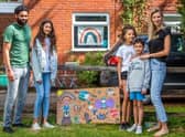 Anthony, Tilly, Maisie, Henry and Kimberley Charles in Budbrooke. Photo by Helen Dixon
