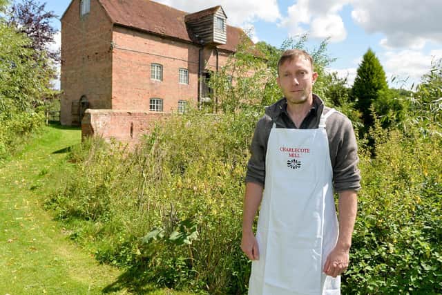 Karl Grevatt, 35, Miller and business owner at the Charlecote Mill.