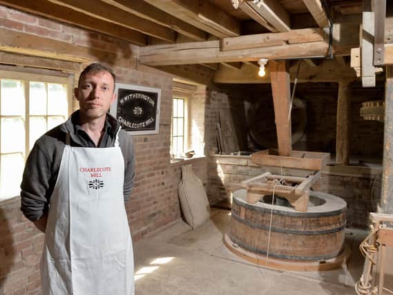 Karl Grevatt, 35, Miller and business owner at the Charlecote Mill.