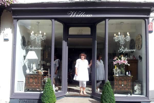 Karen Robison outside Willow in Leamington before the store was closed in March.