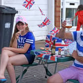 Residents in Whitnash mark the 75th anniversary of VE Day.
Photo by Allan Jennings.