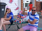 Residents in Whitnash mark the 75th anniversary of VE Day.
Photo by Allan Jennings.