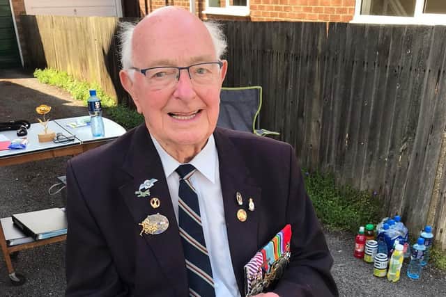 Retired Flight Lieutenant Russell 'Rusty' Waughman, 97, was a Lancaster Pilot during the Second World War with the 101 Squadron.Photos supplied.