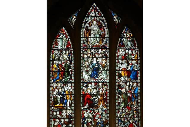 The Great East Window at All Saints church in Ladbroke (credit J West)