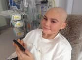 Ella Richards receiving treatment. Photo supplied.