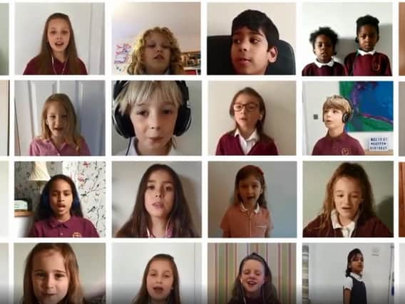 Schoolchildren at St Paul's C Of E Primary School in Leamington have put together a music video to offer a message of hope during lockdown.