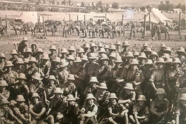 The Warwickshire Yeomanry in Palestine. Photo supplied