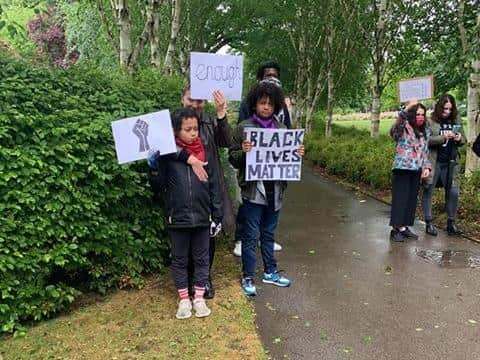 Photo credit: Members of Rugby's Black Lives Matter.