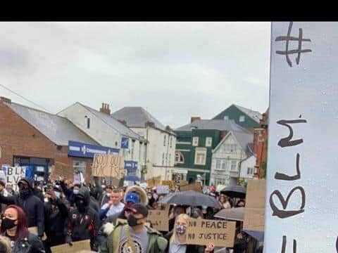 Photo credit: Members of Rugby's Black Lives Matter.