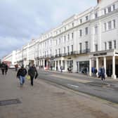 Leamington town centre before lockdown started