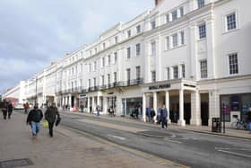 Leamington town centre before lockdown started
