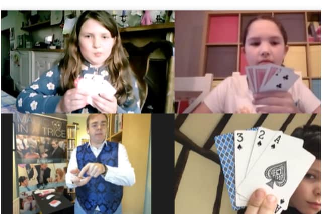 One of the online magic workshops. Photo supplied