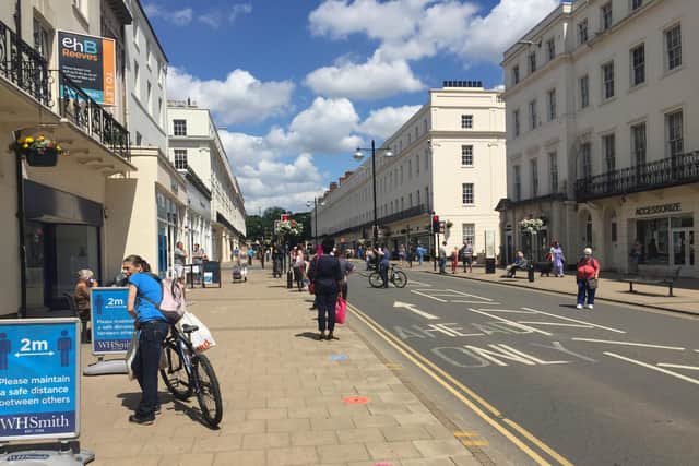 Many shops have now re-opened in Leamington town centre.