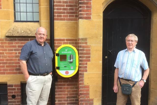 Left to right: Neil Morris, treasurer and trustee for Kenilworth HeartSafe with Keith Grierson fellow trustee. Photo supplied