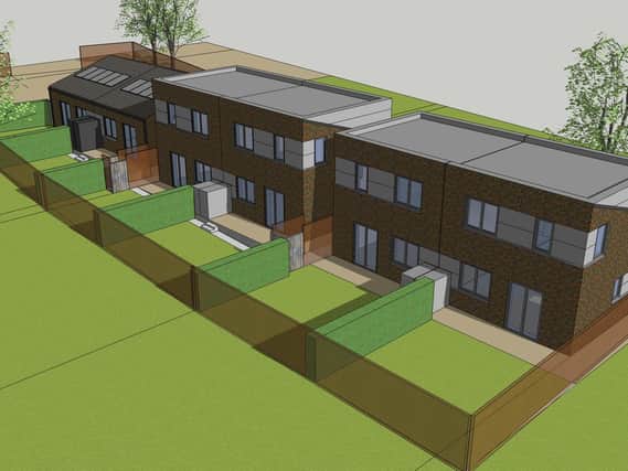Artist's impression of the new homes on land east of Turpin Court in Leamington.