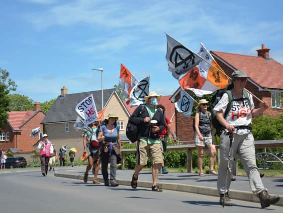 Protestors on the march. Photo by Ben Piper.