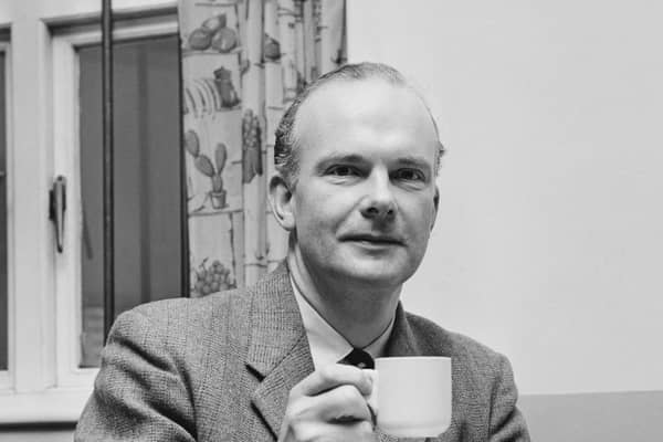 Far-right politician Colin Jordan drinking tea in 1968. (Photo by Daily Express/Hulton Archive/Getty Images)