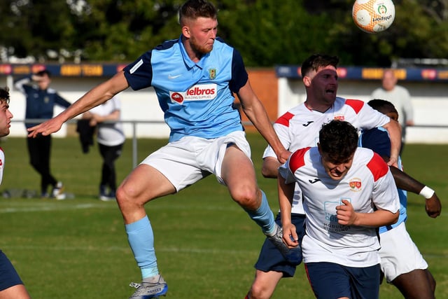 New signing Alex Lock provided a strong physical presence in midfield