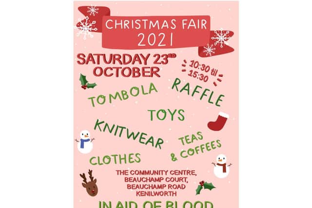 A resident in Kenilworth is organising a charity Christmas fair for a cause close to her heart. Image supplied
