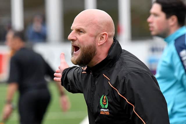 Manager Carl Adams  (Picture by Martin Pulley)