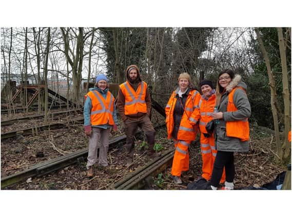 Friends of Foundry Wood trustees and representatives from Network Rail. Photo supplied