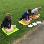 Pupils were taught how to deal with everything covering burns, bleeding, CPR and choking in the first aid workshop