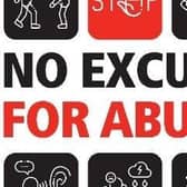 No Excuse for Abuse campaign logo.