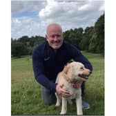 Ian Coop with his dog Herbie. Photo supplied