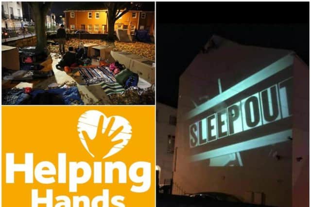 Helping Hands will be bringing back its 'big sleep out' event for the seventh year. Photos by Helping Hands