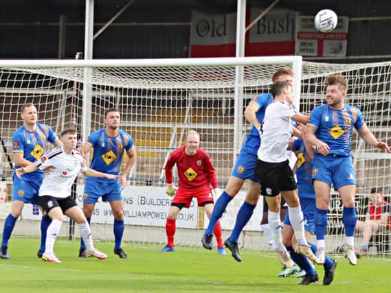 Leamington picked up their last league point in a 1-1 draw at Hereford on September 25 and after their FA Cup run and free weekend are keen to add to their tally in their two games this week Picture by Sally Ellis