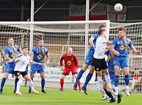 Leamington picked up their last league point in a 1-1 draw at Hereford on September 25 and after their FA Cup run and free weekend are keen to add to their tally in their two games this week Picture by Sally Ellis
