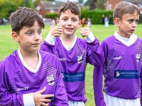 The Under 11s of Upper Lighthorne FC with their new kits sponsored by David Wilson Homes. Photo supplied