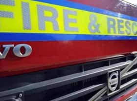 Firefighters from both Lutterworth and Rugby manning two appliances dashed to the scene after the alarm was raised.