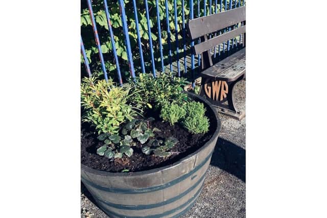 One of the new planters at Warwick station. Photo supplied