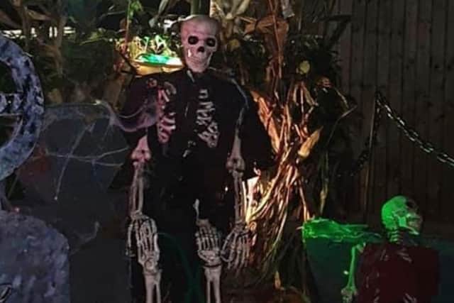 James and Laura Maclellan once again turned their home into a Halloween house for charity. Photo supplied