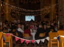 Over 100 guests got together to belatedly commemorate the 75th anniversary of VE Day at a dinner in St Mary’s Church, Warwick. Photo by Katie Jones - https://katiejonesartstudio.squarespace.com