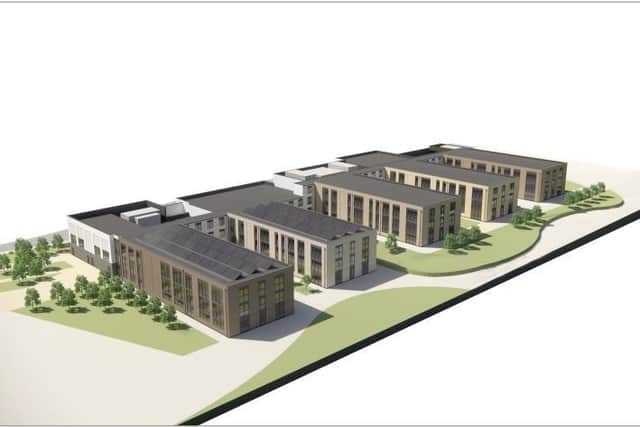 CGI of the rear of the new Kenilworth School.