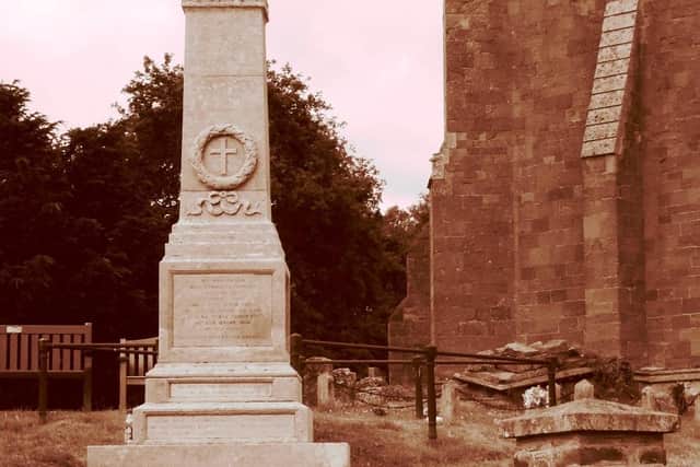 We will remember. The war memorial in Braunston. Tim Coghlan.