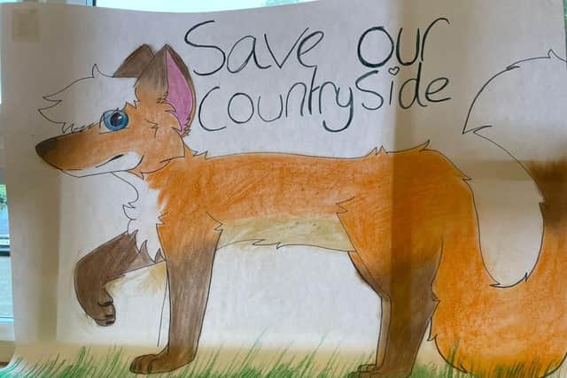 One of the school's posters.