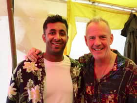 Kishan Bodalia with Fatboy Slim.