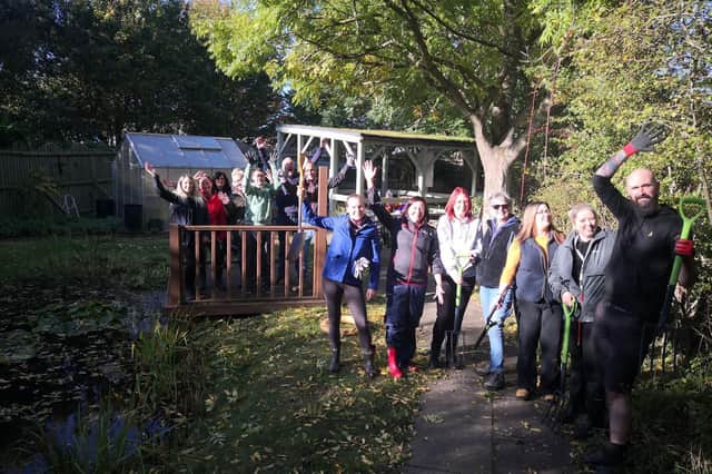 The Bridgestone team at Campion Academy's Paintings Plantation.