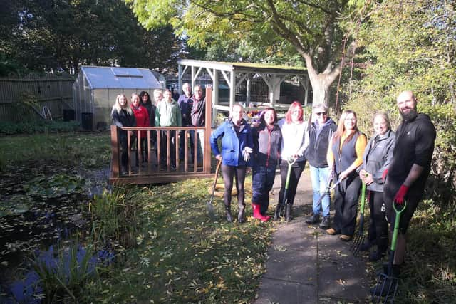 The Bridgestone team at Campion Academy's Paintings Plantation.