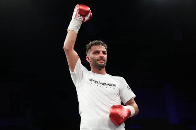 Danny Quartermaine made it four pro fight wins out of four (Photo by Morgan Harlow Getty Images)